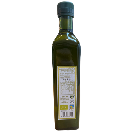 1/2 Litre Spanish unfiltered organic olive oil - Coato