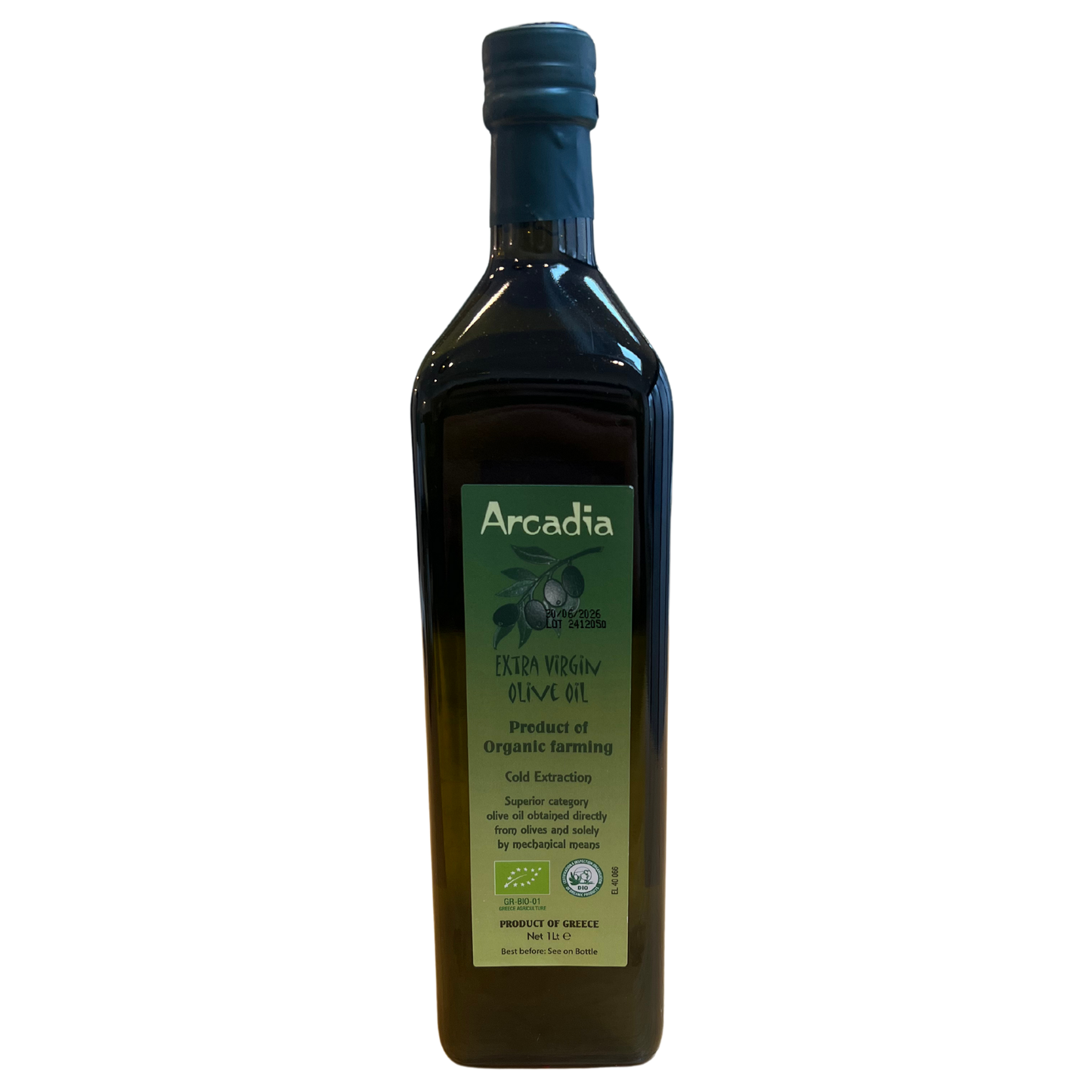 1 Litre Greek Organic olive oil - Arcadia