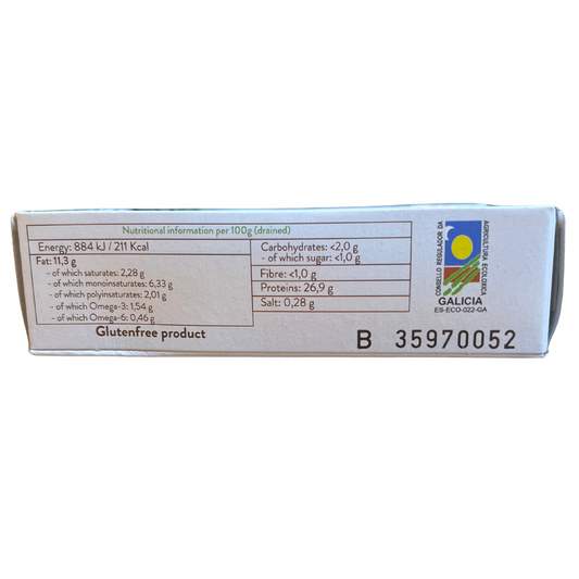 120g White Tuna loins in Organic Olive Oil - Fish & Nature