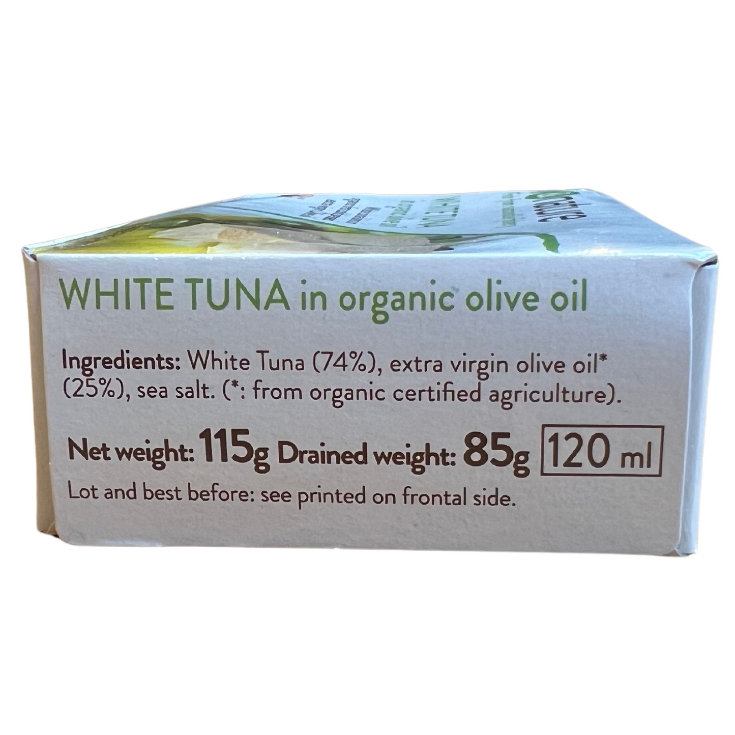120g White Tuna loins in Organic Olive Oil - Fish & Nature