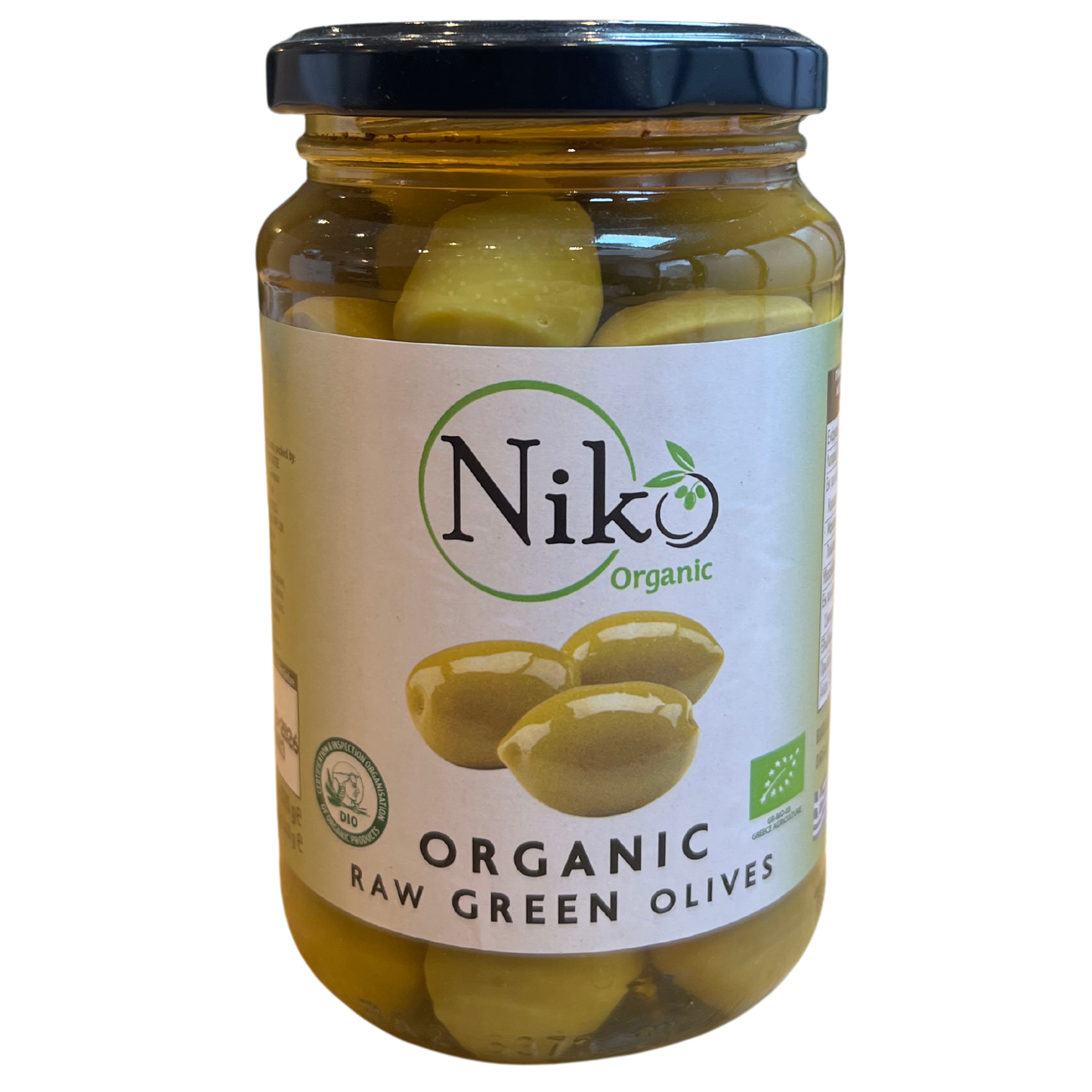 200g raw organic green olives - NIKO