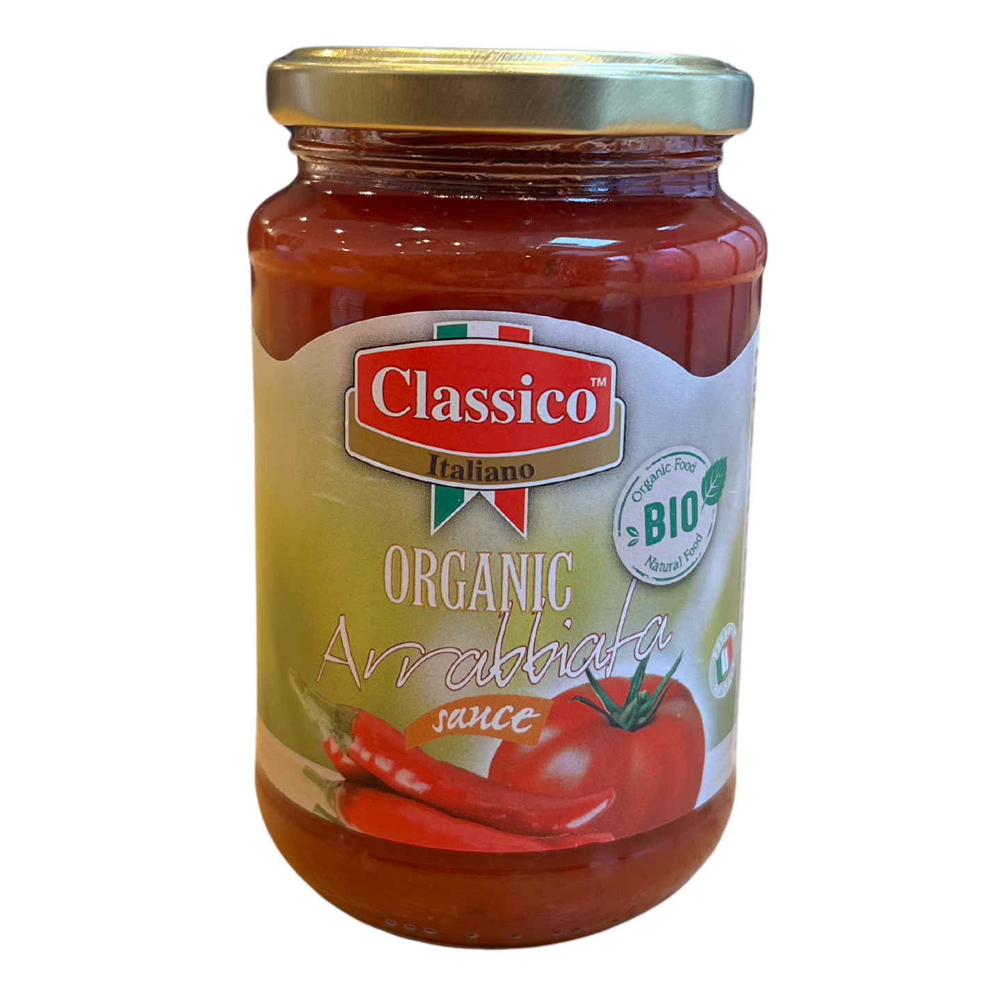 350g Italian organic arrabbiata sauce - Classico