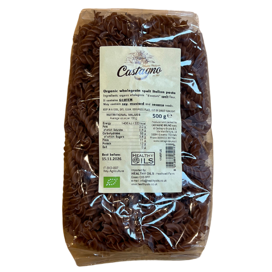 500g organic whole grain spelt pasta fusilli