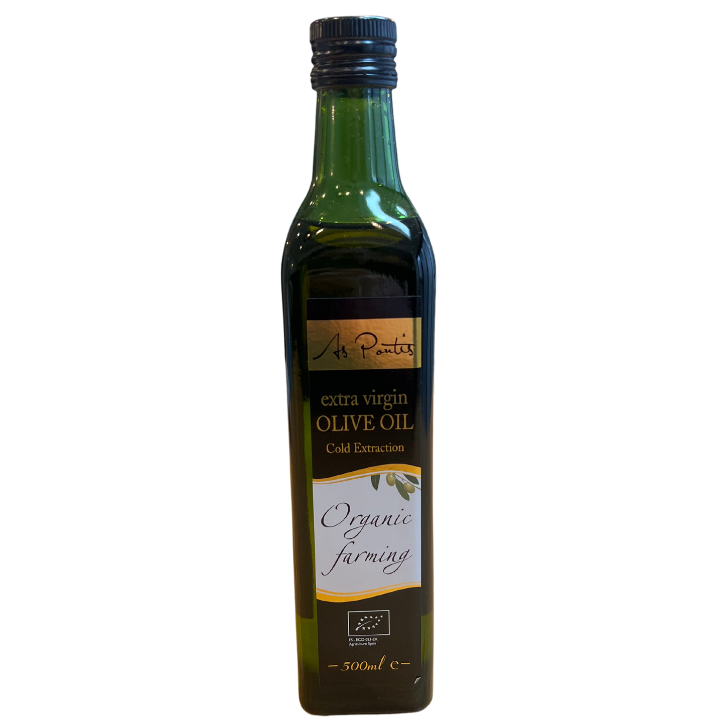 1/2 Litre Spanish organic olive oil - Aspontis