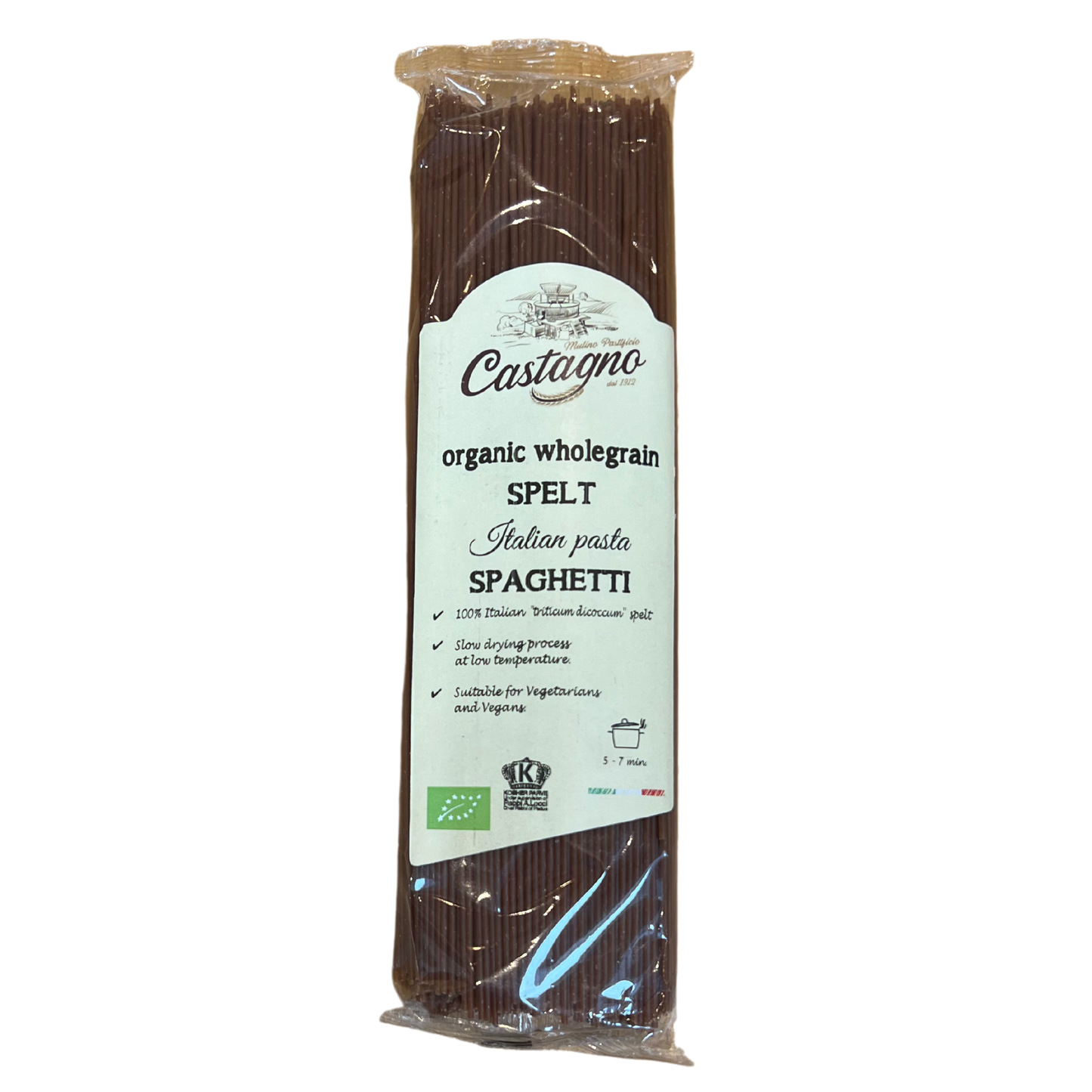 500g organic whole grain spelt pasta spaghetti
