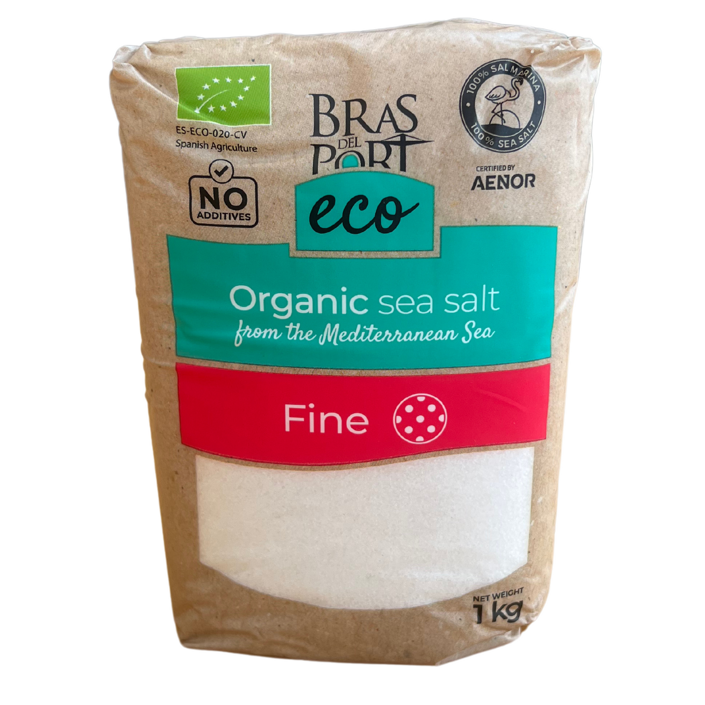 1Kg Organic fine sea salt - BRAS DEL PORT