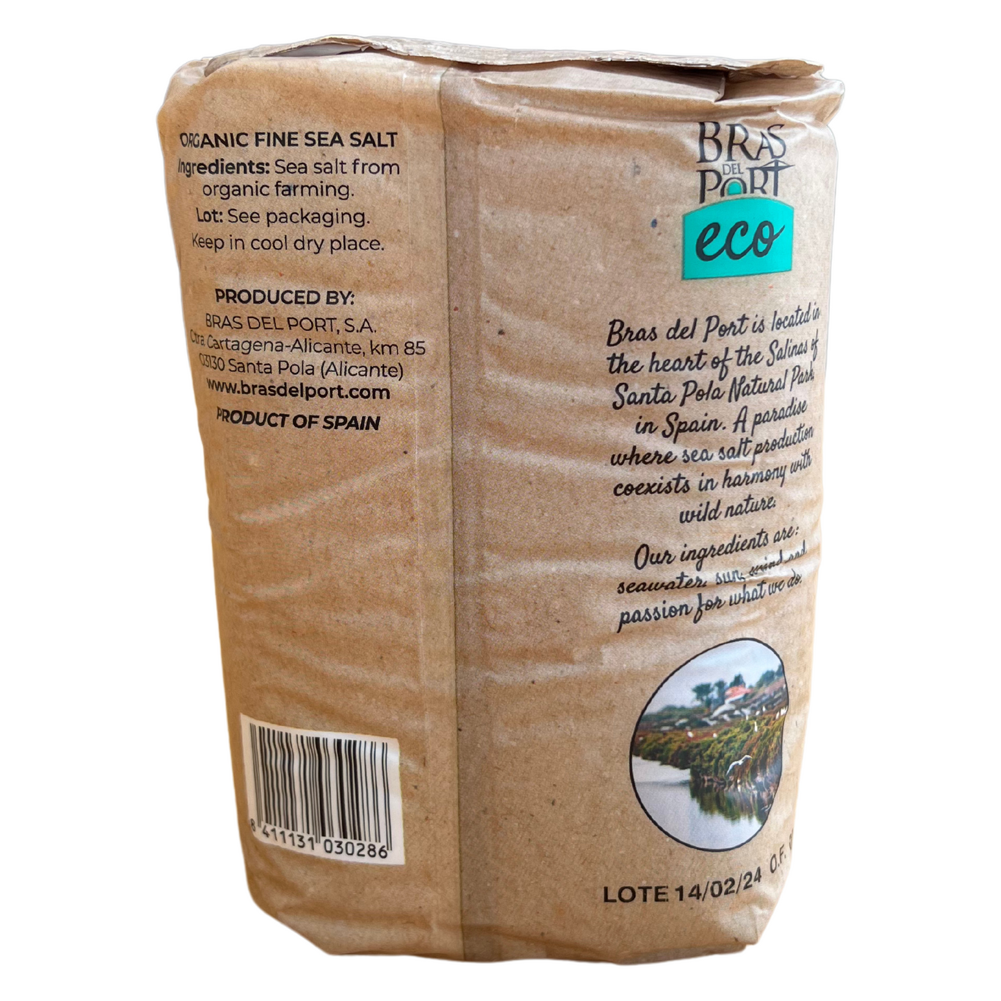 1Kg Organic fine sea salt - BRAS DEL PORT