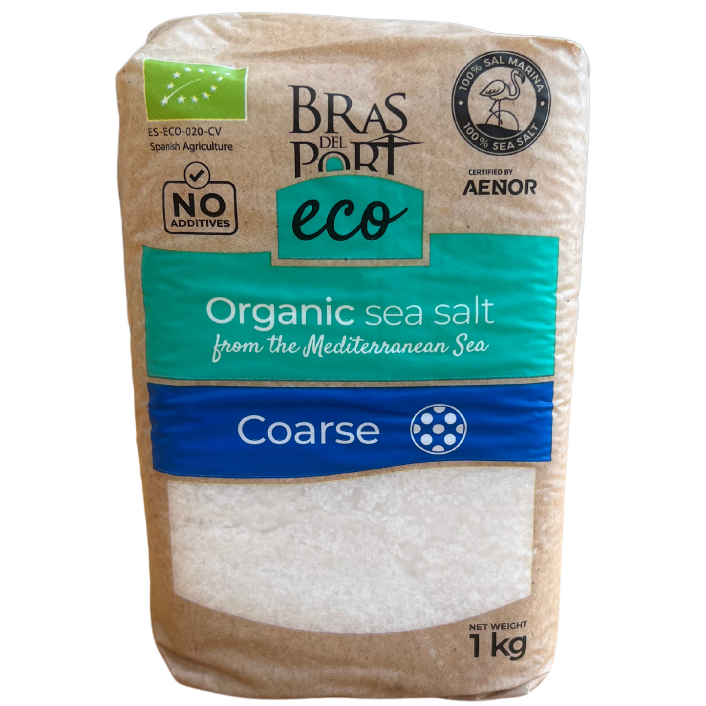 1Kg Organic coarse sea salt - BRAS DEL PORT