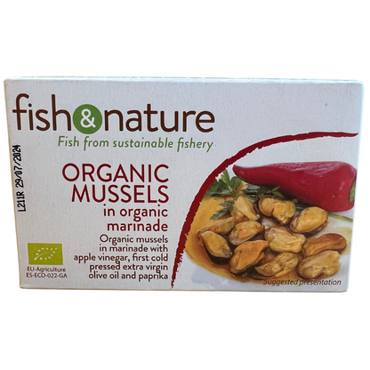 120g Organic Mussels in Organic marinade - Fish & Nature